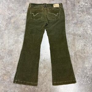 Union Bay Green Corduroy Y2K Flared Pants Size 11